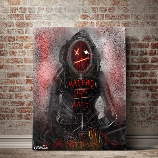 Haters Gon' Hate Canvas & Acrylic Art