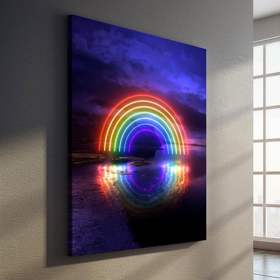 Neon Hope Canvas Art
