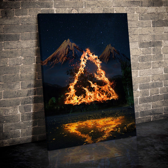 Triangle of Fire Canvas Art
