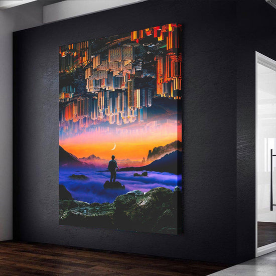 Everything is Upside Down Canvas Art