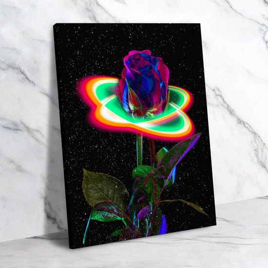 Starlit Rose Canvas & Acrylic Art