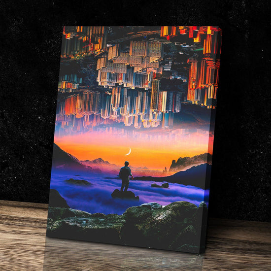 Everything is Upside Down Canvas Art