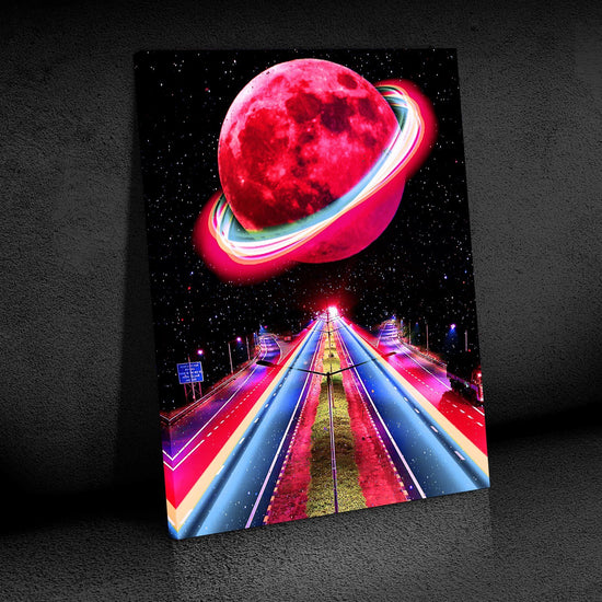 Neon Galaxy Canvas Art